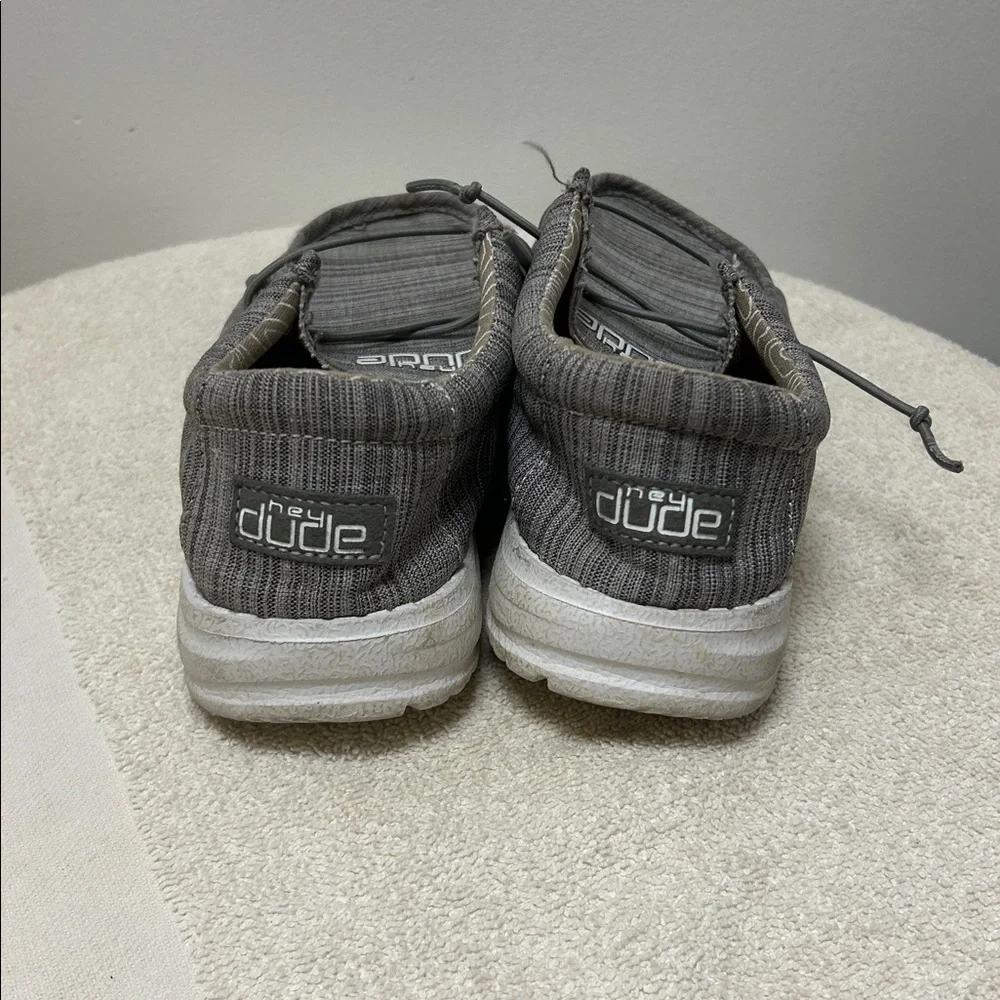 Hey Dude Wally Casual SlipOn Shoes size youth 1 grey